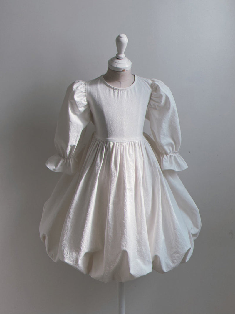 Anna Balloon Dress_ Ivory