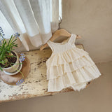 [Special Price] Can can Lace Dress Romper_3-6M