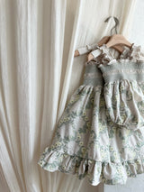 Green Veil Embroidered Romper