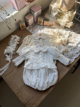 Pearl Cotton Romper_Ivory