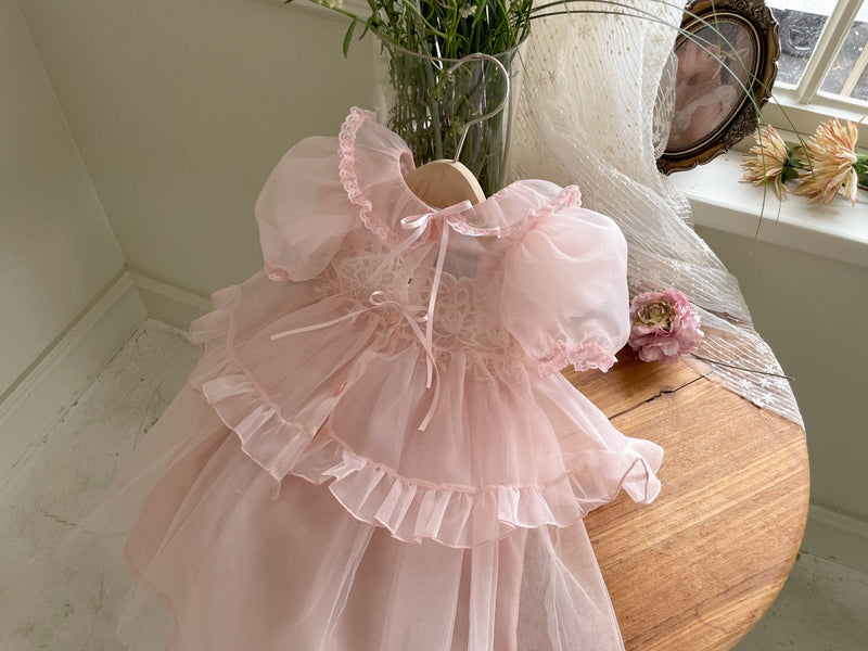 Clara Lace Cardigan_ Pink