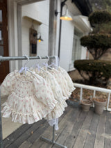 Pink Blossom Smocked Dress Romper