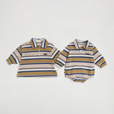 Mitte Multi-Stripe Polo Top_Olive