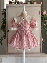 Haro Pink Floral Blouse & Skort Set