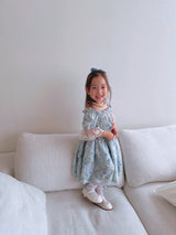 Monet Blue Floral Dress