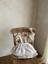 Clara Dress Romper_Beige Floral