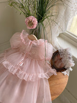 Clara Lace Cardigan_ Pink