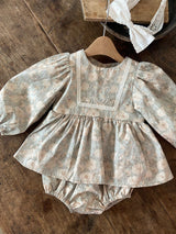 AN Vintage Floral Dress Romper