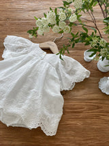[Special Price]Monbebe Eyelet Lace Dress Romper 10-18M