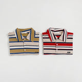 Mitte Multi-Stripe Polo Top_Brick