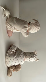 Monbebe Printed Suit and Bonnet Set from Newborn Size _Bear Prints