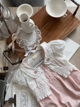 Luna Floral Bolero Blouse_Pink