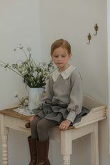 Lily Blouse & Skirt Set _Grey