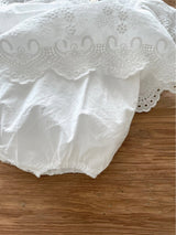 [Special Price]Monbebe Eyelet Lace Dress Romper 10-18M