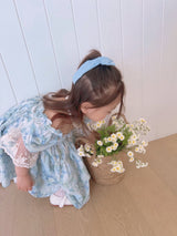 Monet Blue Floral Dress