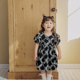Rosa Embroidered Cotton Dress_Black