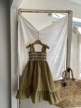 Elan Hand-Smocked Dress