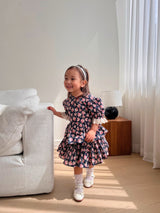 Nero Floral Blouse & Skort Set