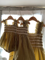 Elan Hand-Smocked Romper