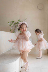 Coco Blush Dress Romper_ Pink