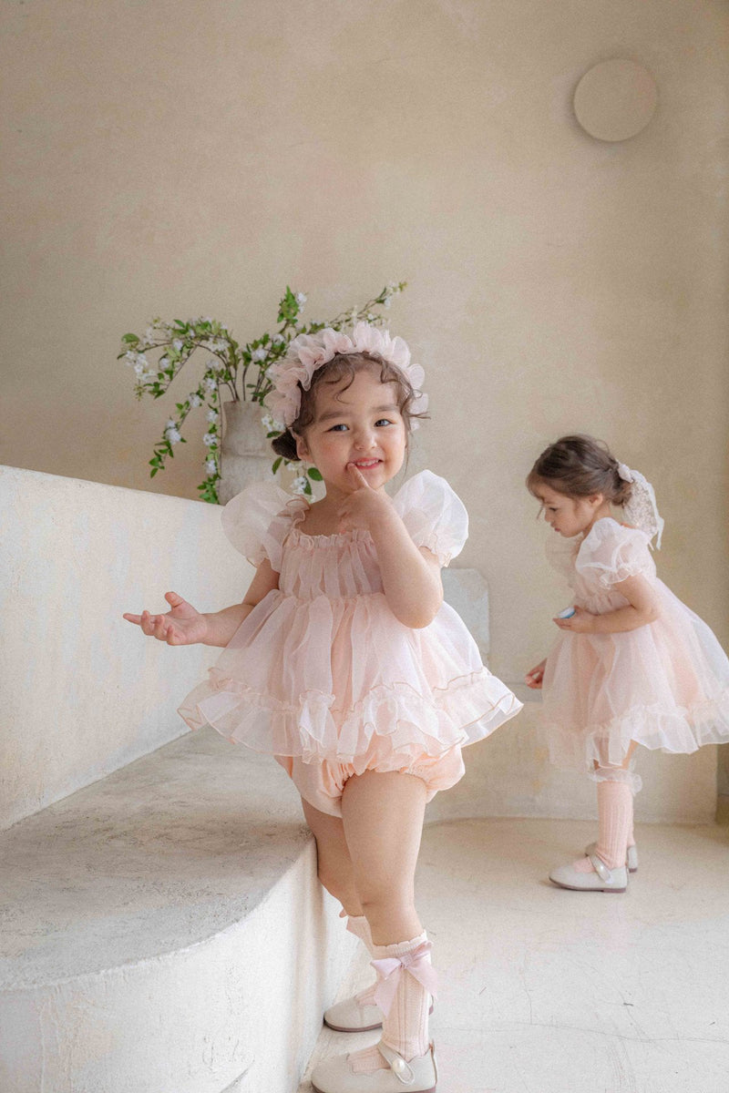 Coco Blush Dress Romper_ Pink