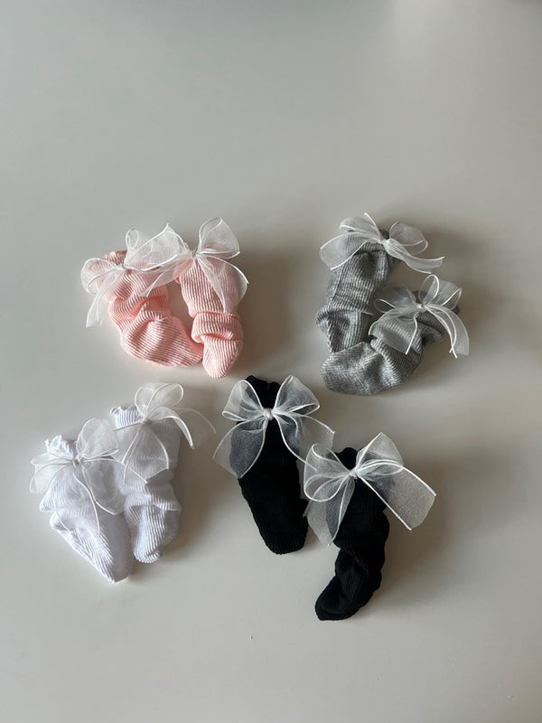 Sha Ribbon Socks _4 Colours