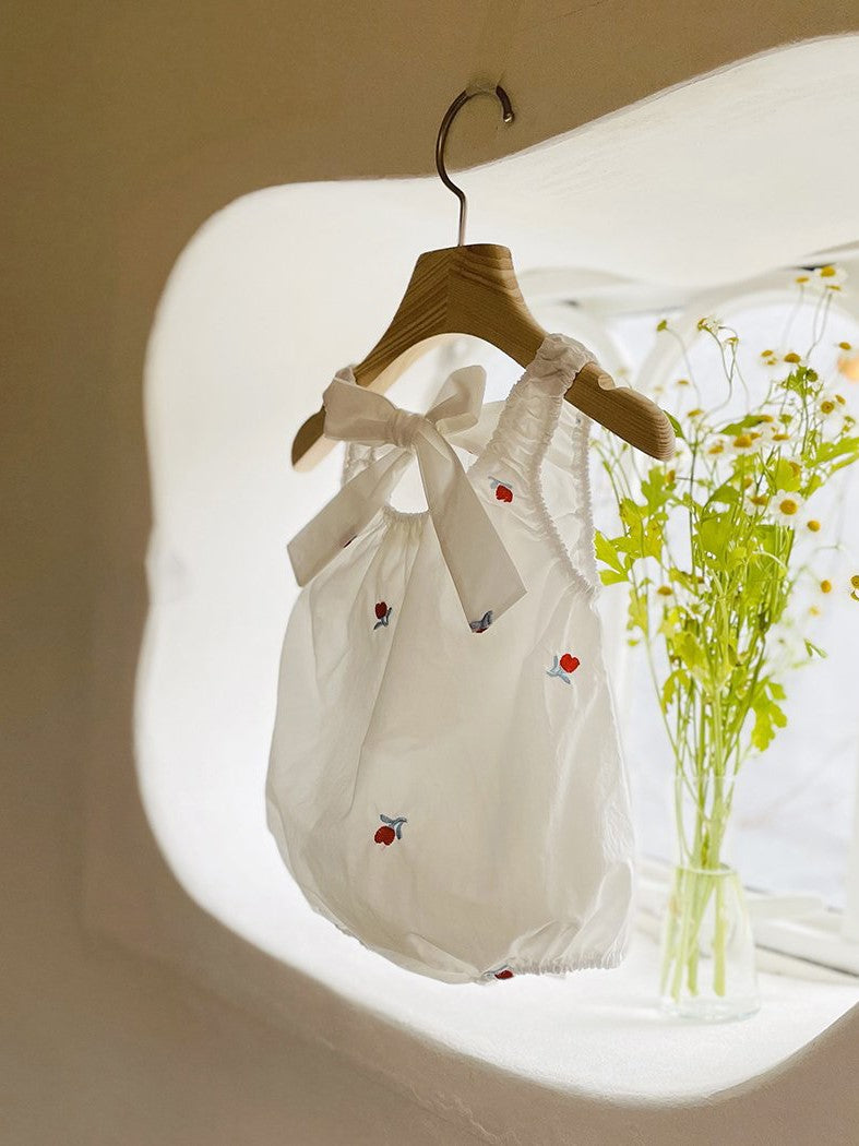 Tulip Embroidery Romper