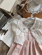Garden Bloom Eyelet Suspender Dress