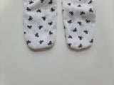 Ribbon Print Lace Socks _2 Colors