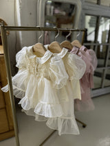 Eloise Organza Dress_  Pink