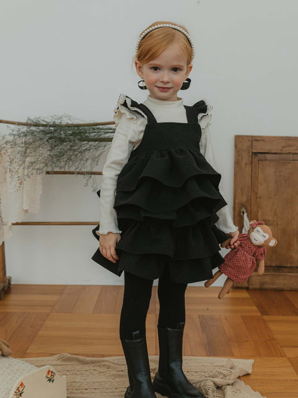 Lily Blouse & Skirt Set _Black