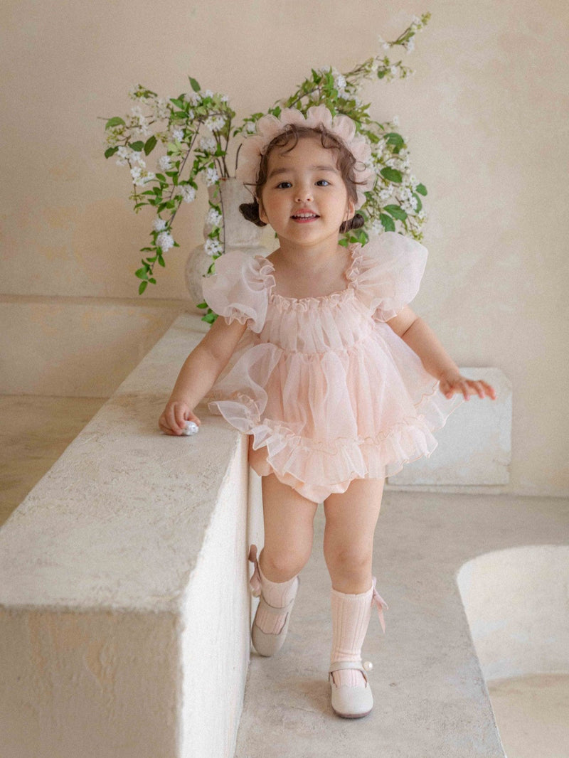 Coco Blush Dress Romper_ Pink