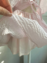 Cotton Ripple Dress _Light Pink