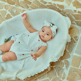 Tulip Embroidery Romper