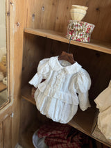 Pearl Cotton Romper_Ivory