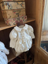 Pearl Cotton Romper_Cream
