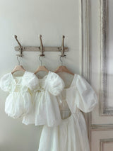 Cotton Ripple Dress _Ivory