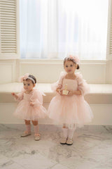 Rose Cloud Organza Dress
