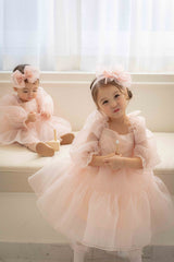 Rose Cloud Organza Dress