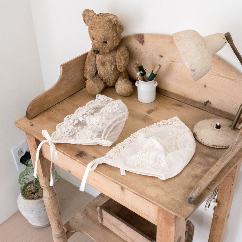 Summer Lace Bonnet_ Cotton