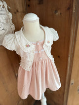 Garden Bloom Eyelet Suspender Dress