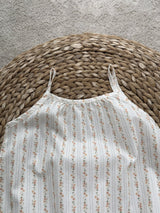 Petite Fleur Stripe Jumpsuit