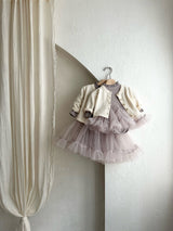 Sasha Ribbed Tulle Dress Romper_Dusty Pink