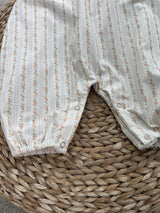 Petite Fleur Stripe Jumpsuit