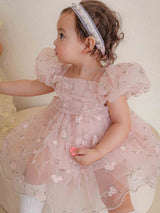 Roselyn Bloom Dress Romper_ Pink