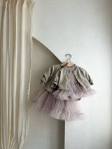 Sasha Ribbed Tulle Dress Romper_Dusty Pink