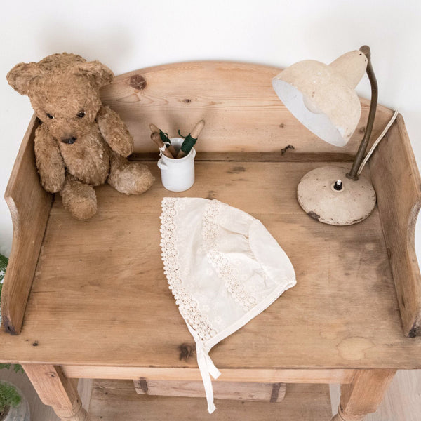 Summer Lace Bonnet_ Cotton
