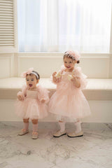 Rose Cloud Organza Dress