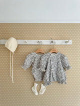 Monbebe Tiny Floral Glory Suit from Newborn Size _Green