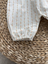 Petite Fleur Stripe Jumpsuit